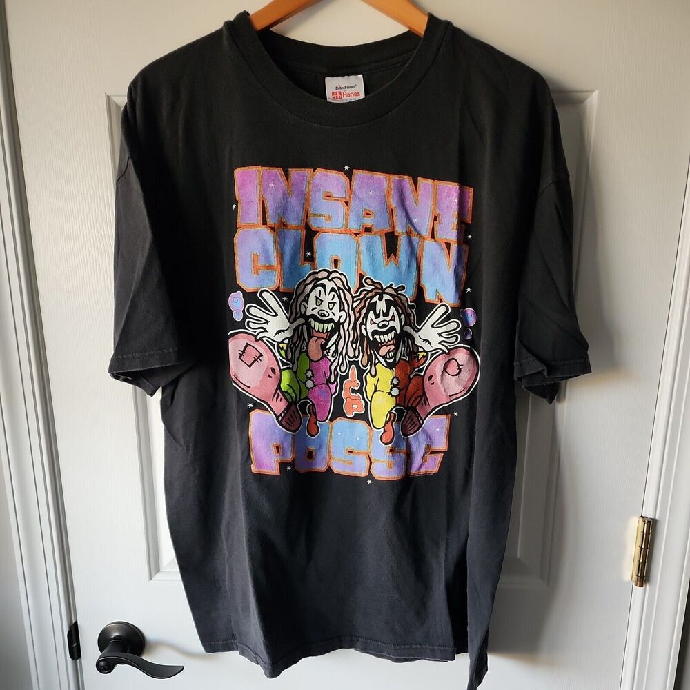 Vintage Insane Clown Posse Hip Hop Men T-shirt Black Tee All Sizes XL